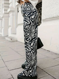 Full Size Animal Print Elastic Waist Pants - Pahabu - Women's Clothing & Shop
