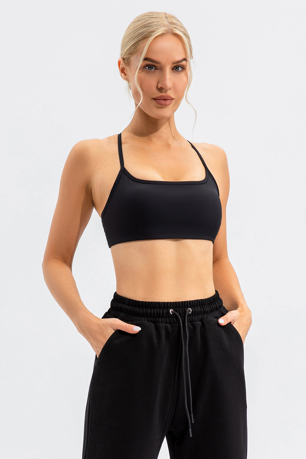 Crisscross Spaghetti Strap Active Cami - Pahabu - Women's Clothing & Shop