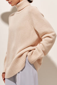 Turtle Neck Raglan Sleeve Sweater - Pahabu - Women's Clothing & Shop