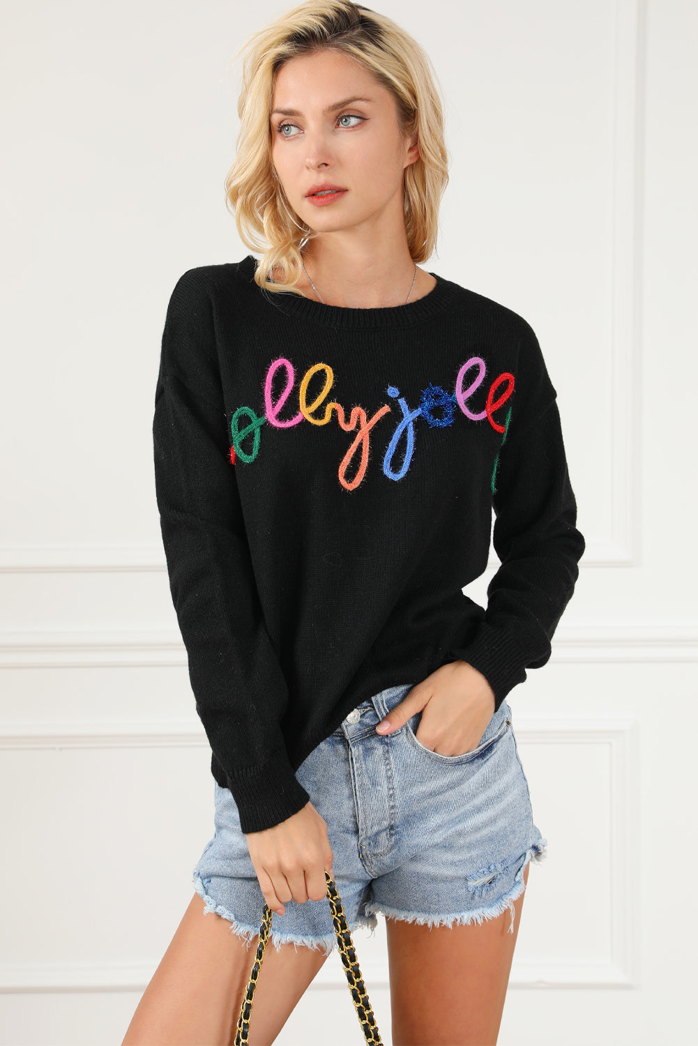 Round Neck Long Sleeve Sweater - Pahabu - Women's Clothing & Shop