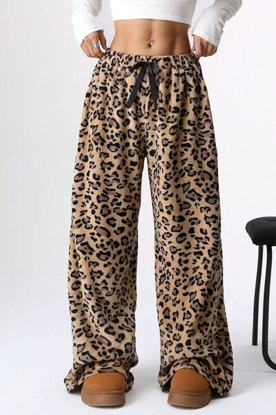 Leopard Wide Leg Pants - Pahabu - Women's Clothing & Shop