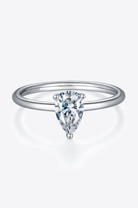 1 Carat Moissanite 925 Sterling Silver Solitaire Ring - Pahabu - Women's Clothing & Shop