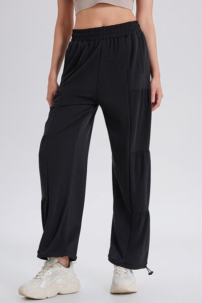 Basic Bae Drawstring Elastic Waist Ruched Joggers - Pahabu - Women's Clothing & Shop