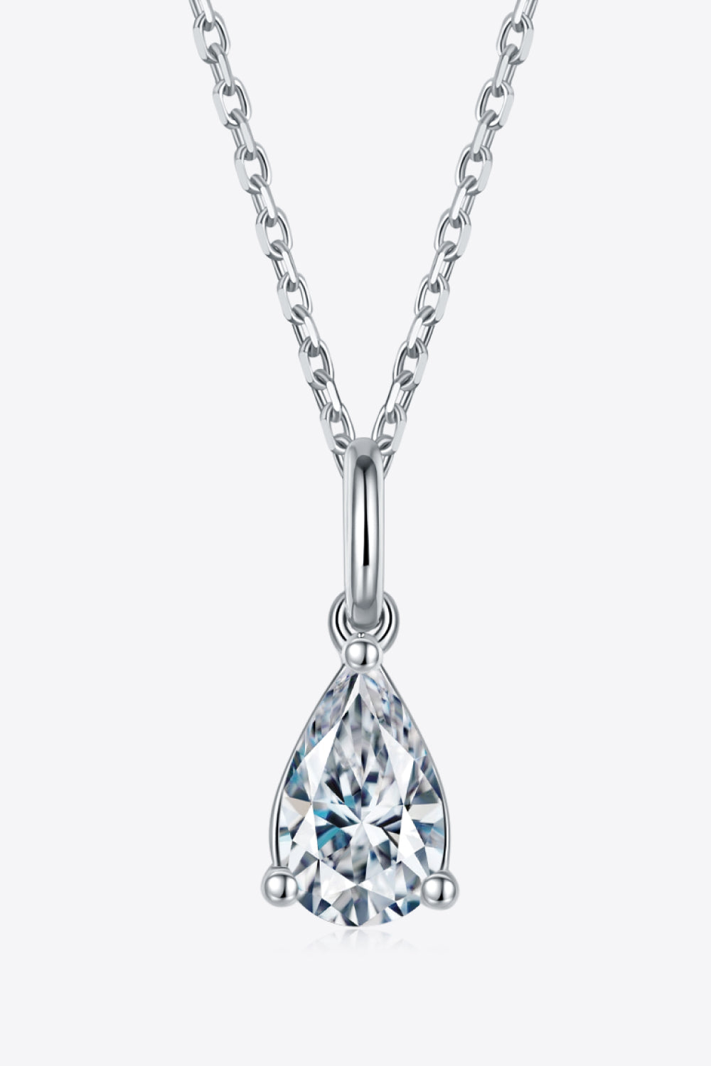 1 Carat Moissanite 925 Sterling Silver Necklace - Pahabu - Women's Clothing & Shop