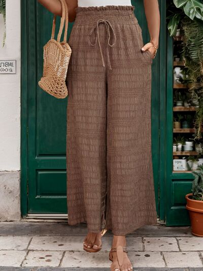 Perfee Tied Wide Leg Pants - Pahabu - Women's Clothing & Shop