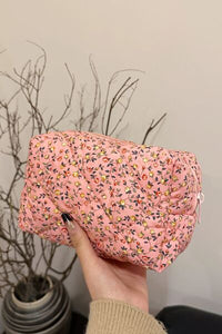 Floral Quilted Clutch with Plaid Lining - Pahabu - Women's Clothing & Shop