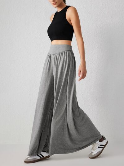 High Waist Wide Leg Pants - Pahabu - Women's Clothing & Shop