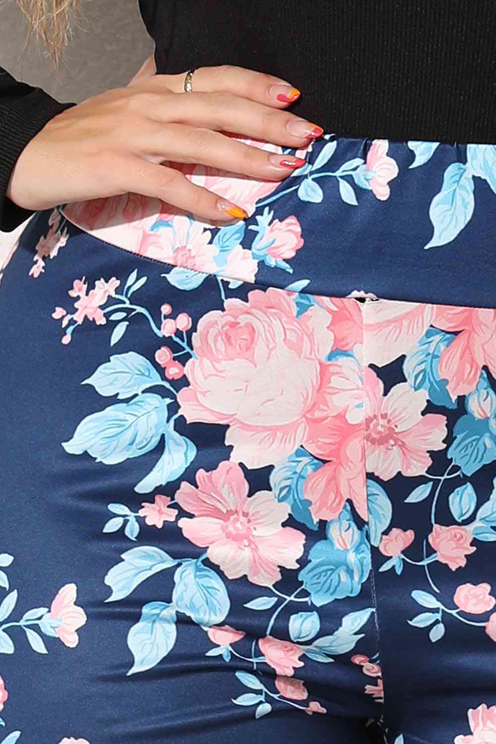 Plus Size Floral Print Legging - Pahabu - Women's Clothing & Shop