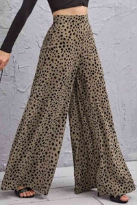 Animal Print High-Rise Culottes - Pahabu - Women's Clothing & Shop