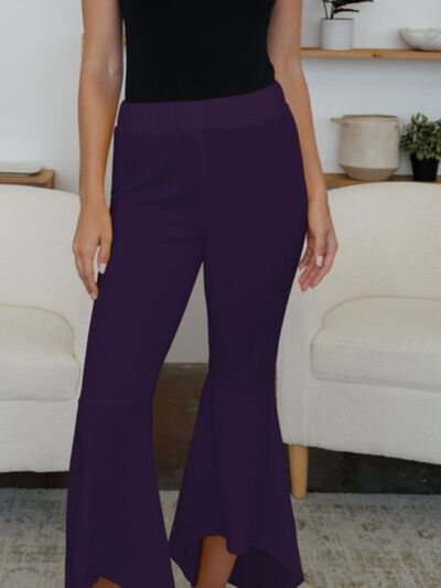 FAM-FAM High-Low Bootcut Pants - Pahabu - Women's Clothing & Shop