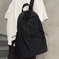 Drawstring Nylon Backpack Bag - Pahabu - Women's Clothing & Shop