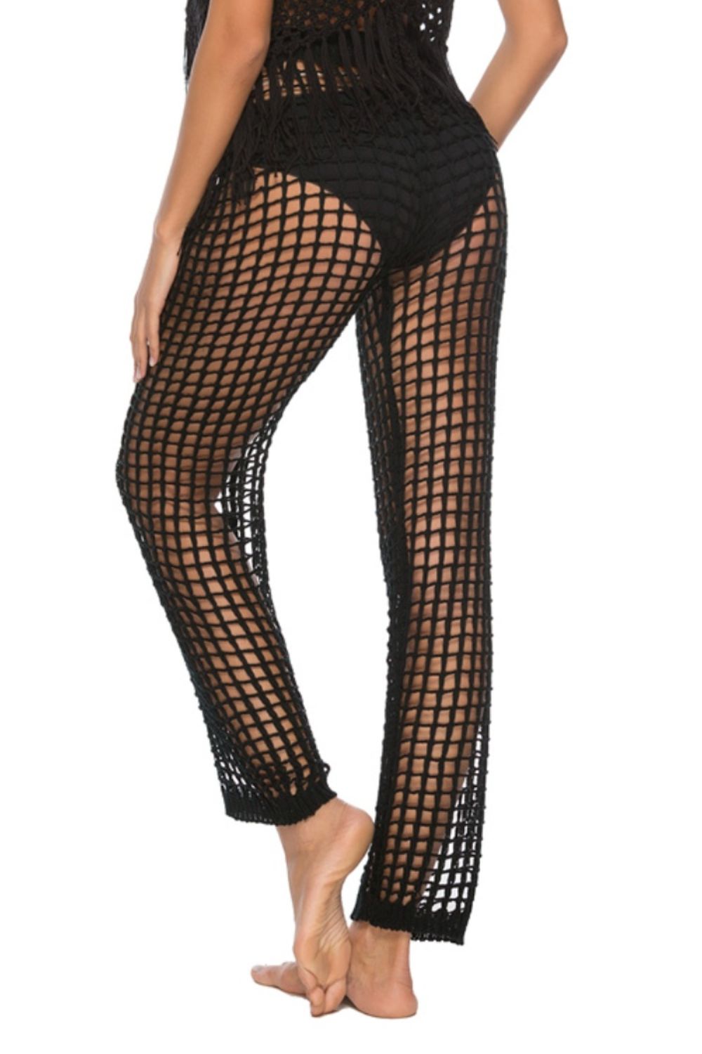 Cutout High Waist Swim Pants - Pahabu - Women's Clothing & Shop