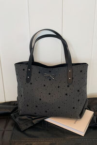 Polyester Bow Polka Dot Tote Bag - Pahabu - Women's Clothing & Shop