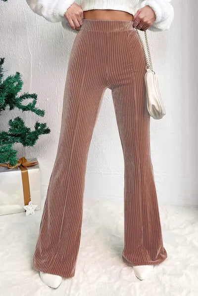 High Waist Bootcut Pants - Pahabu - Women's Clothing & Shop