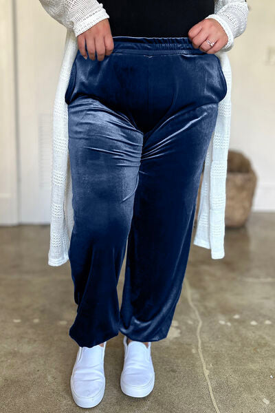 FAM-FAM Pocketed Elastic Waist Joggers - Pahabu - Women's Clothing & Shop