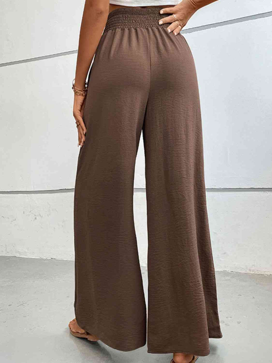 Perfee Wide Waistband Relax Fit Long Pants - Pahabu - Women's Clothing & Shop