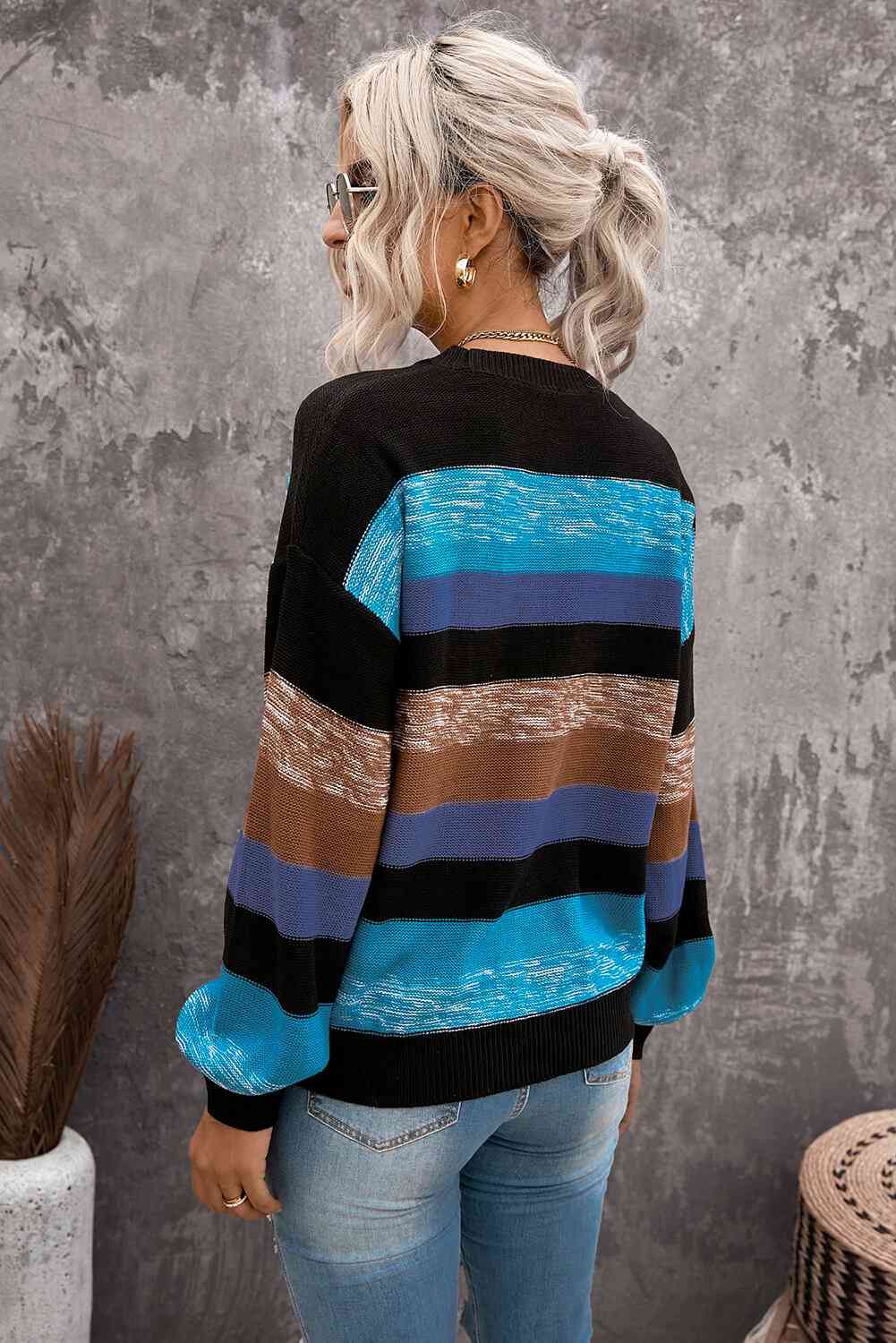 Cozy For Keeps Color Block Drop Shoulder Sweater - Pahabu - Women's Clothing & Shop
