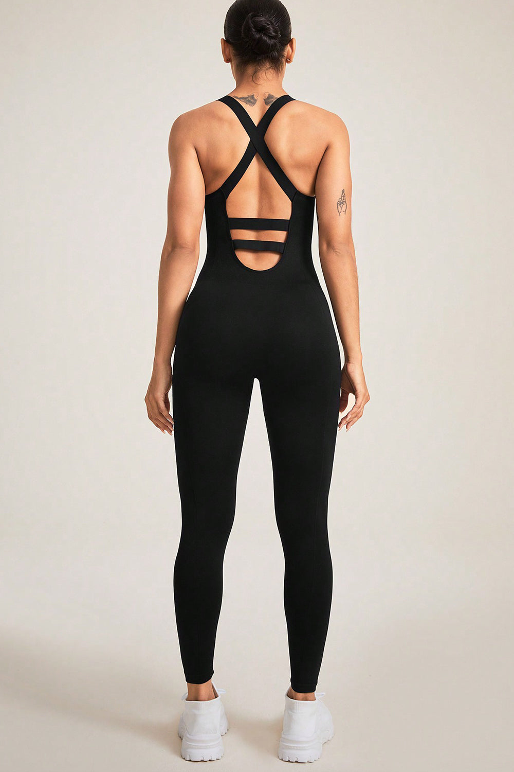 Crisscross Wide Strap Jumpsuit - Pahabu - Women's Clothing & Shop