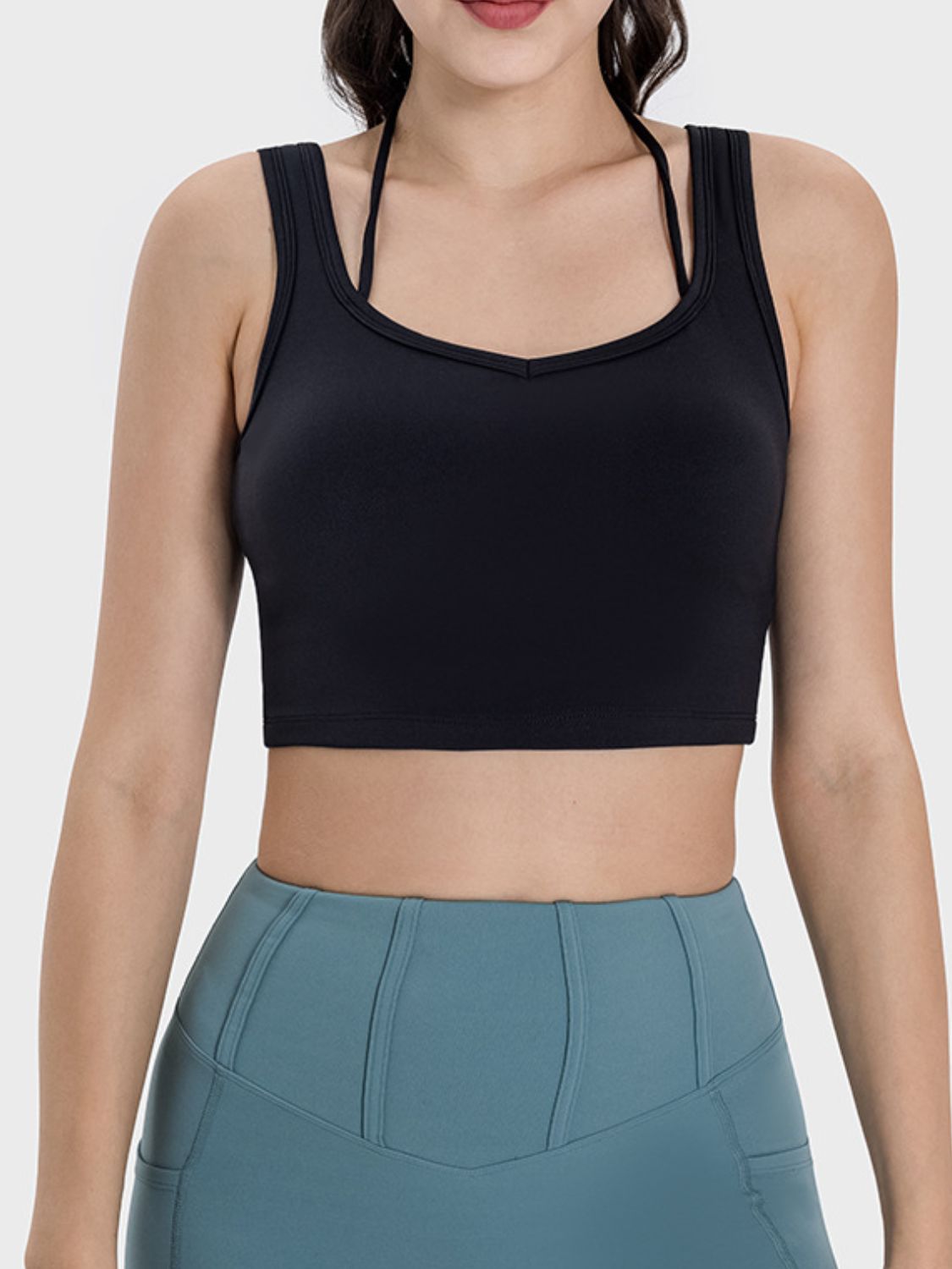 Millennia Crisscross Square Neck Active Tank - Pahabu - Women's Clothing & Shop