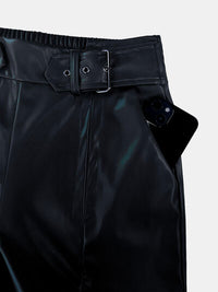 Half Elastic Waist Wide Leg Pants - Pahabu - Women's Clothing & Shop
