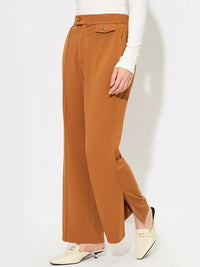 Slit Wide Leg Pants with Pockets - Pahabu - Women's Clothing & Shop