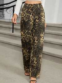 Leopard Jeans with Pockets - Pahabu - Women's Clothing & Shop
