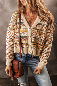 Button Up Long Sleeve Cardigan - Pahabu - Women's Clothing & Shop