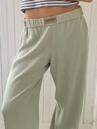 Elastic Waist Wide Leg Pants - Pahabu - Women's Clothing & Shop
