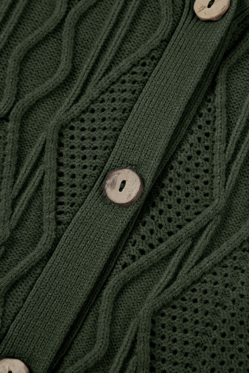 Plus Size Cable-Knit Button Up Sweater - Pahabu - Women's Clothing & Shop