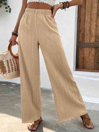 Full Size High Waist Wide Leg Pants - Pahabu - Women's Clothing & Shop