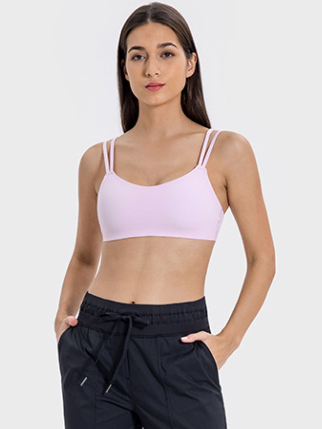 Millennia Scoop Neck Double Strap Active Cami - Pahabu - Women's Clothing & Shop