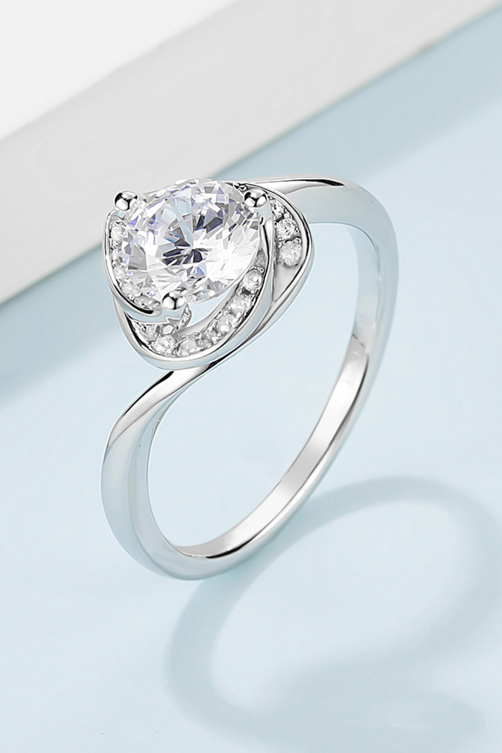 1 Carat Moissanite 925 Sterling Silver Heart Ring - Pahabu - Women's Clothing & Shop
