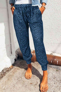 Leopard Print Joggers with Pockets - Pahabu - Women's Clothing & Shop