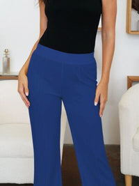 FAM-FAM Elastic Waist Bootcut Pants - Pahabu - Women's Clothing & Shop