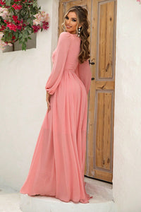 Twist Front Cutout Long Sleeve Dress - Pahabu - Women's Clothing & Shop