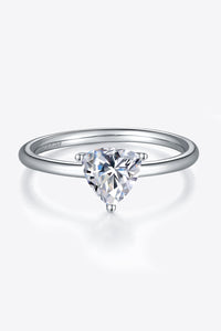 1 Carat Moissanite 925 Sterling Silver Solitaire Ring - Pahabu - Women's Clothing & Shop