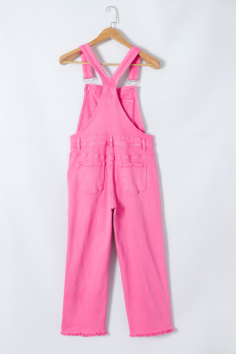 Distressed Pocketed Wide Strap Denim Overalls - Pahabu - Women's Clothing & Shop