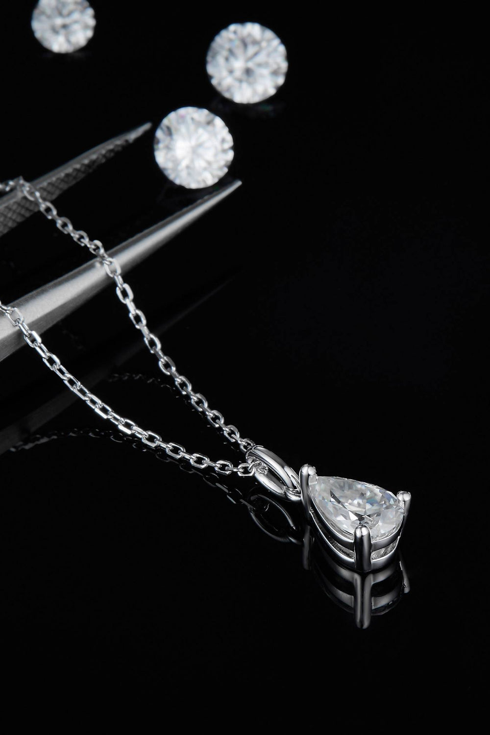 1 Carat Moissanite 925 Sterling Silver Necklace - Pahabu - Women's Clothing & Shop