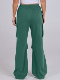 Elastic Waist Wide Leg Pants with Pockets - Pahabu - Women's Clothing & Shop