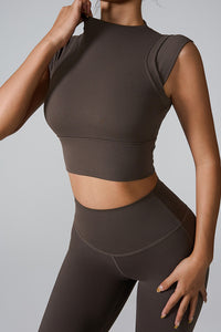 Mock Neck Active Tank - Pahabu - Women's Clothing & Shop
