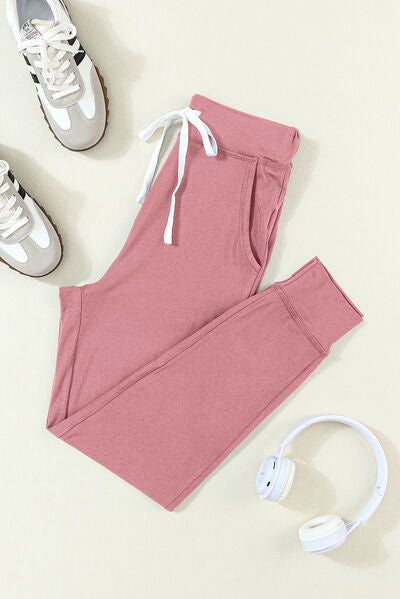 Drawstring Joggers with Pockets - Pahabu - Women's Clothing & Shop