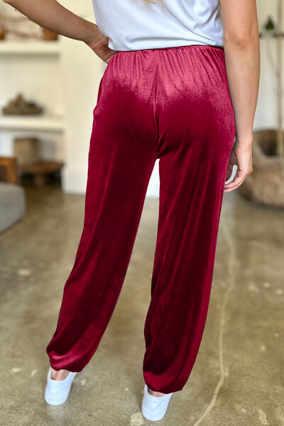 FAM-FAM Pocketed Elastic Waist Joggers - Pahabu - Women's Clothing & Shop