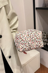 Floral Quilted Clutch with Plaid Lining - Pahabu - Women's Clothing & Shop