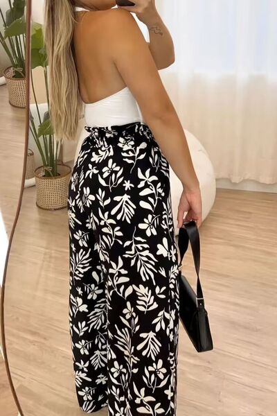 Full Size Printed High Waist Wide Leg Pants - Pahabu - Women's Clothing & Shop