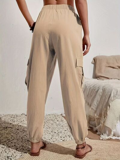 Tied Joggers with Pockets - Pahabu - Women's Clothing & Shop