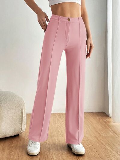 High Waist Wide Leg Pants - Pahabu - Women's Clothing & Shop
