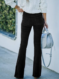 High Waist Bootcut Pants - Pahabu - Women's Clothing & Shop