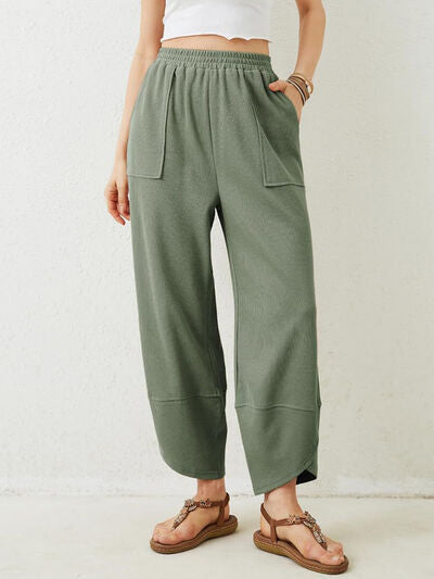 Lovelet Elastic Waist Wide Leg Pants - Pahabu - Women's Clothing & Shop