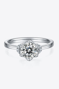 1 Carat Moissanite 925 Sterling Silver Ring - Pahabu - Women's Clothing & Shop