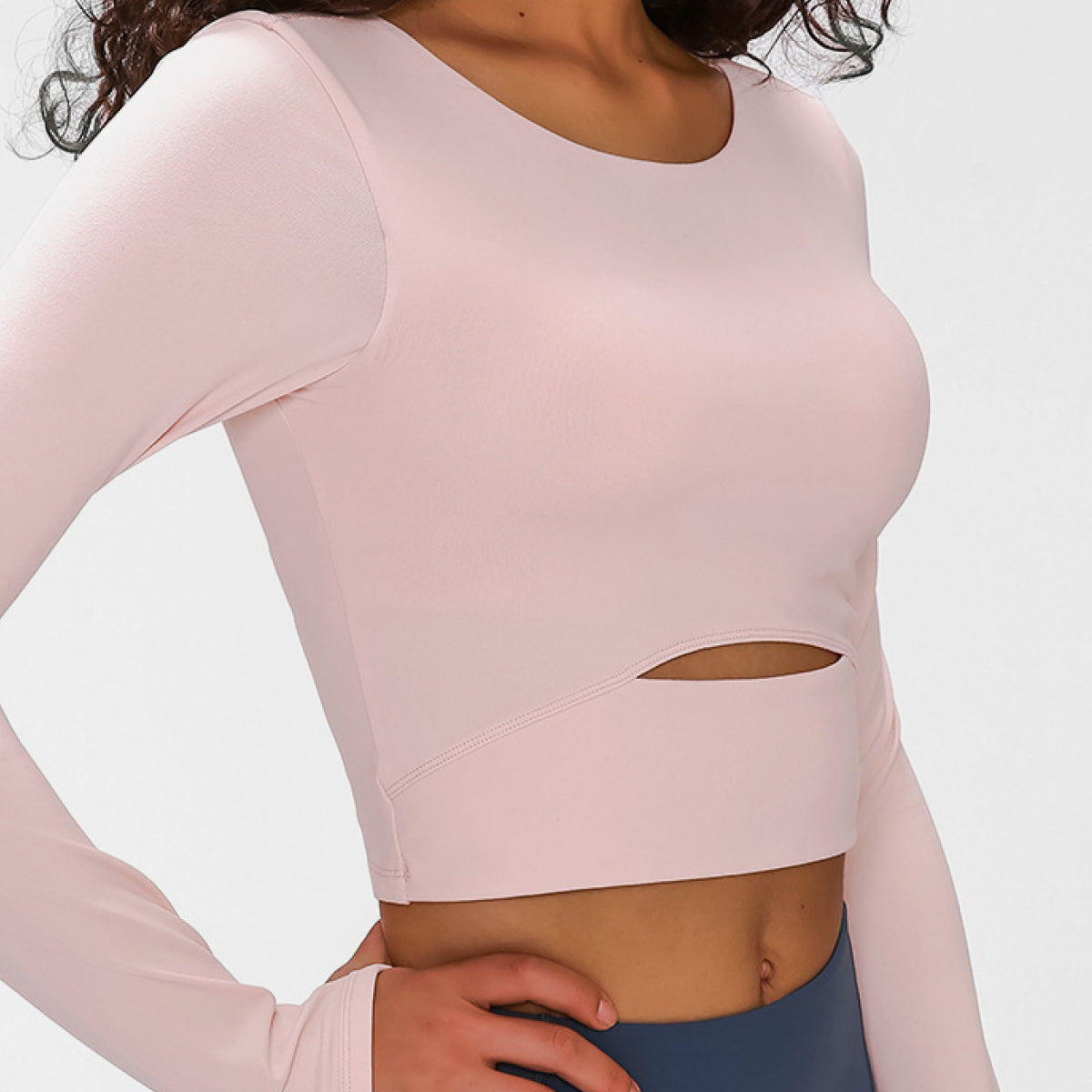 Millennia Long Sleeve Cropped Top With Sports Strap - Pahabu - Women's Clothing & Shop